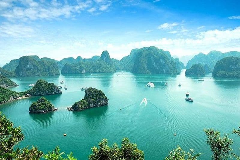 Journée complète dans la baie d'Halong avec grotte, kayak et baignade - Transfert par l'autoroute
