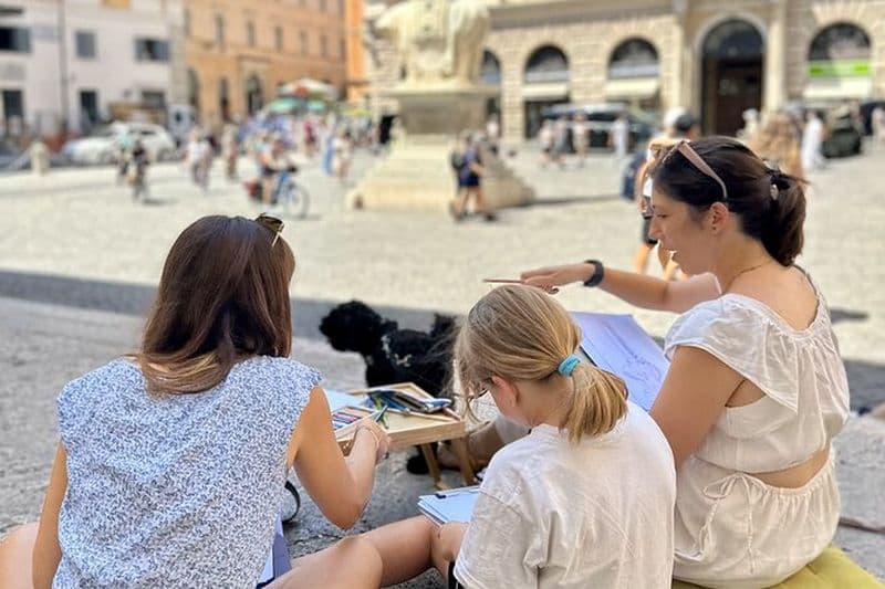 Laboratoire d’art privé de chasse au trésor pour les familles – avec les monuments de Rome