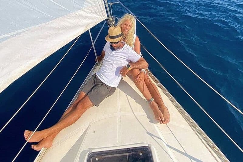 Coucher de soleil de 2 heures sur un voilier à Playa de Aro