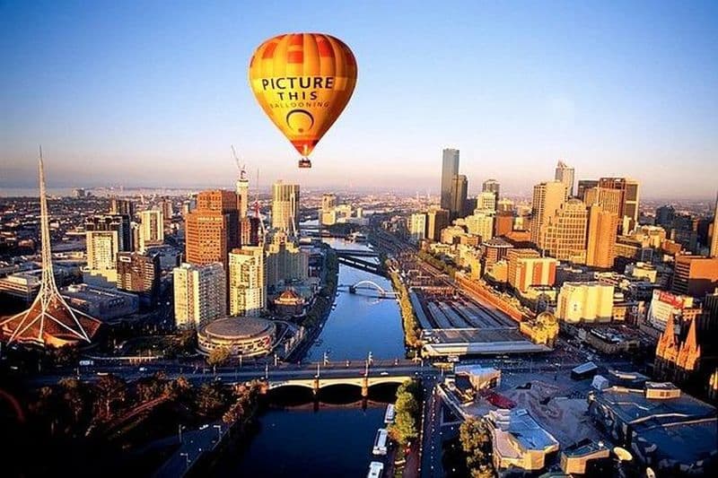 Vol en ballon au lever du soleil à Melbourne uniquement