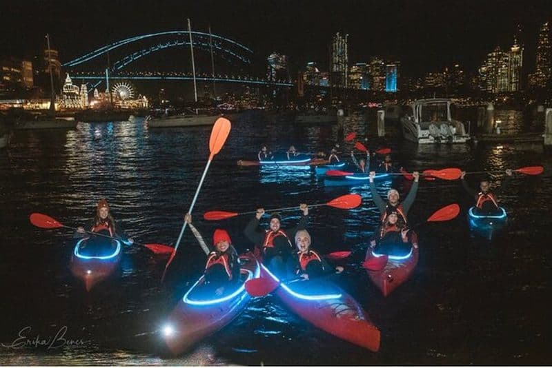 City Lights by Night Paddle sur le port de Sydney (kayak simple)