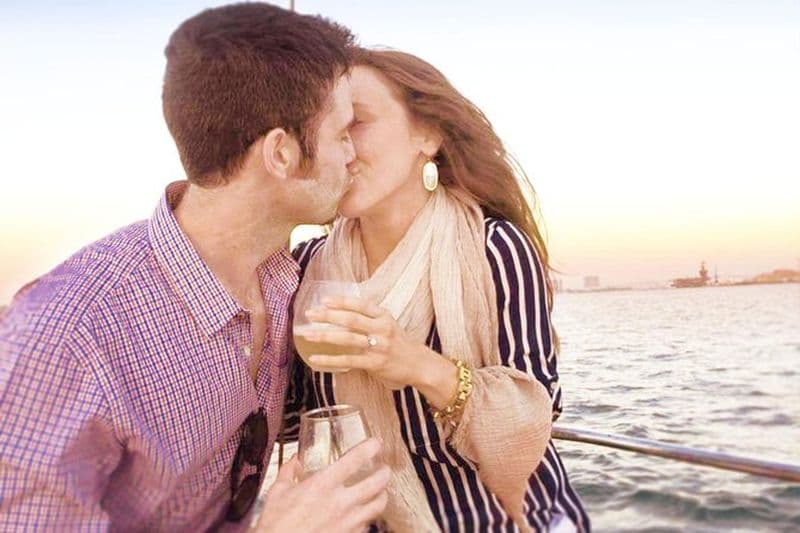 Voile de coucher de soleil privé pour deux