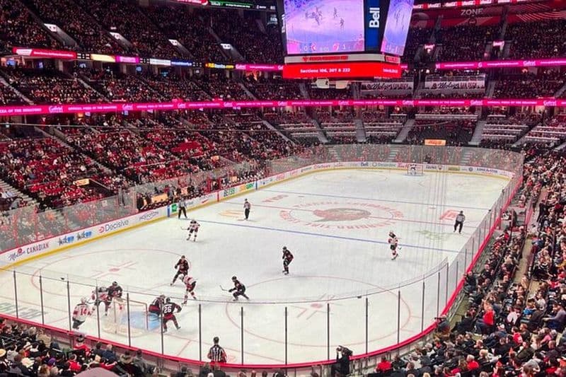 Billet pour un match de hockey sur glace des Sénateurs d'Ottawa au Centre Canadian Tire