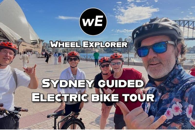 Visite guidée à vélo électrique de Sydney avec casques Bluetooth
