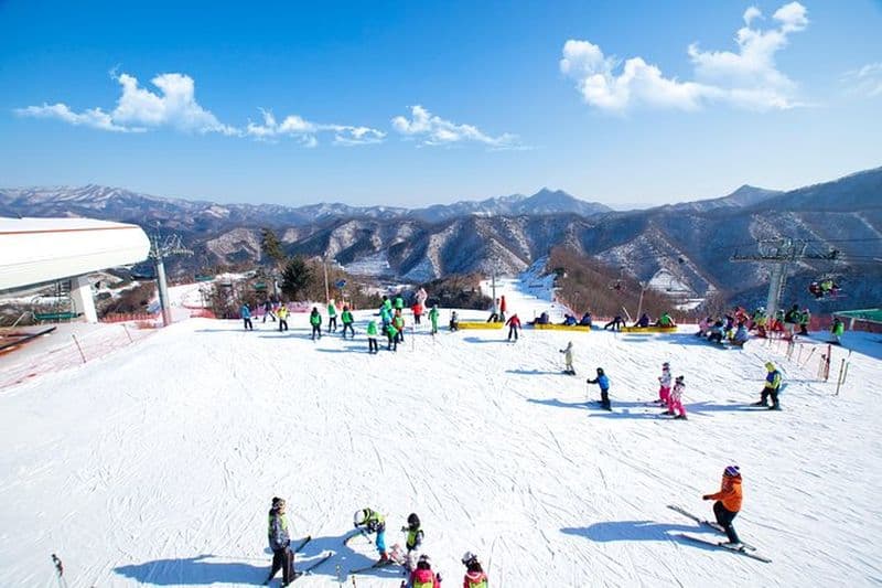 Elysian Gangchon Ski d'hiver avec Nami Island Excursion d'une journée au départ de Séoul
