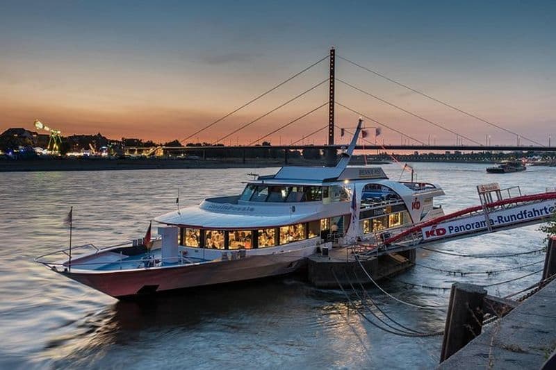 Croisière nocturne de 2 heures à Düsseldorf