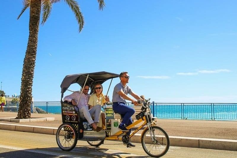 Billet Visite originale de la ville de Nice (pédiab-vélo taxi)