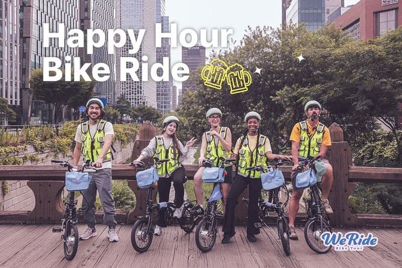 Après-midi E-bike tour et "Happy Hour" nourriture et boissons