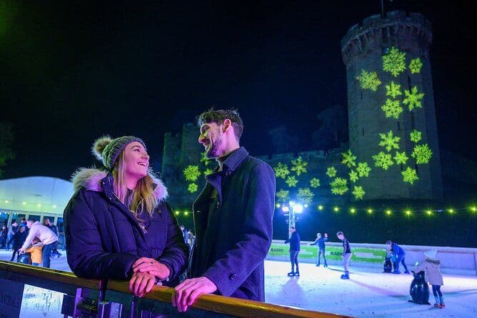 Noël au château de Warwick - Forfaits Light Trail et patinage sur glace
