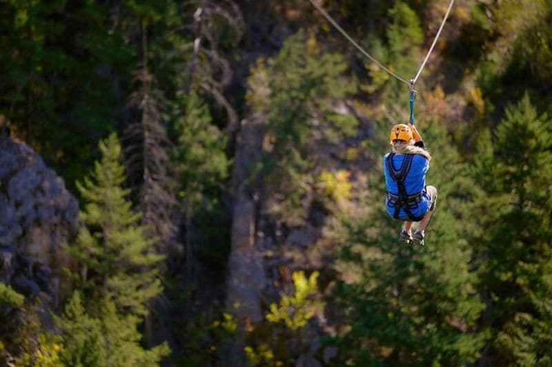 Billet Excursion en tyrolienne à travers le canyon à Peachland BC Canada