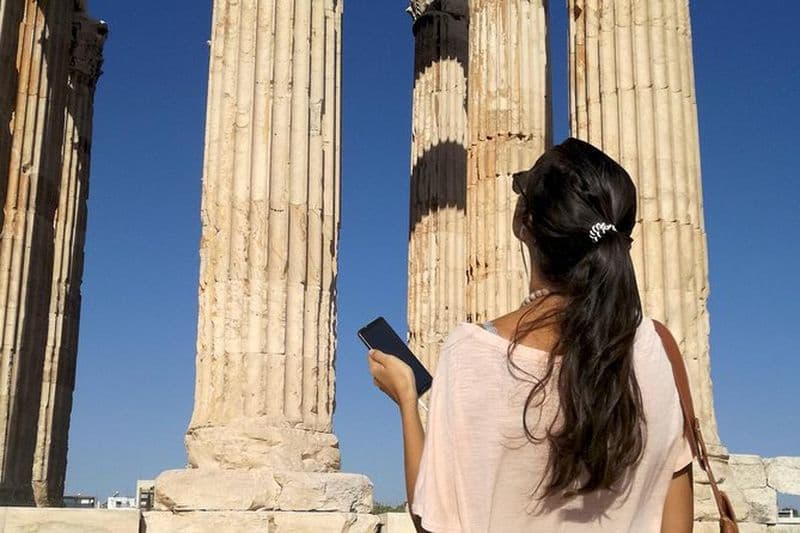 Billet Temple de Zeus Olympien: visite audio guidée sur votre téléphone (sans billet)