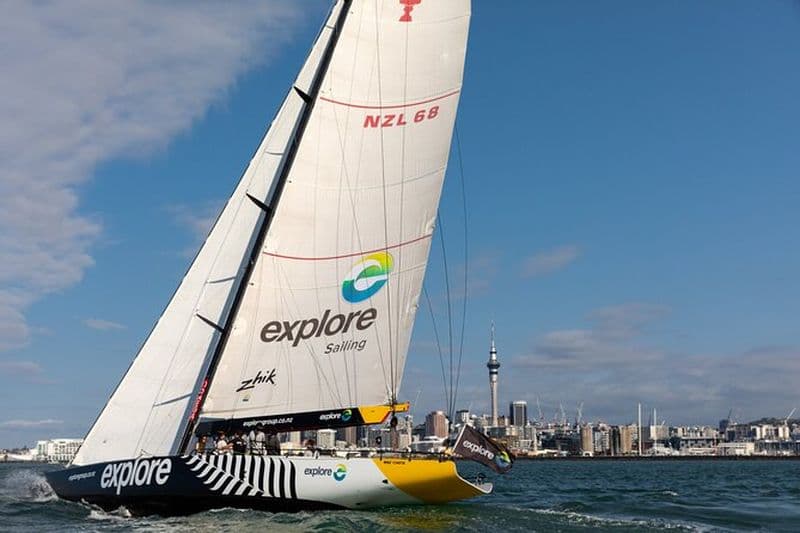 Coupe de l'Amérique en voilier dans le port Waitemata d'Auckland