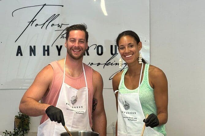 Cours de cuisine privé et visite de l'île à Santorin