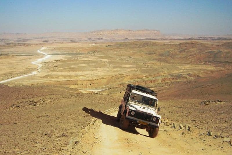 Excursion en Jeep de 2 heures au cratère du Ramon au départ de Mitzpe Ramon