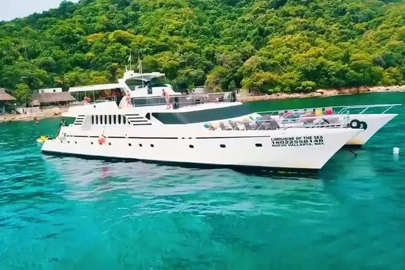 Mega Yacht ALL INCLUSIVE Yelapa Waterfall & Snorkeling Adventure