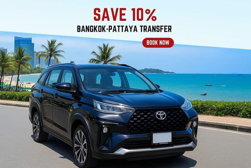 Transfert privé entre Bangkok et Pattaya en 4x4 confortable