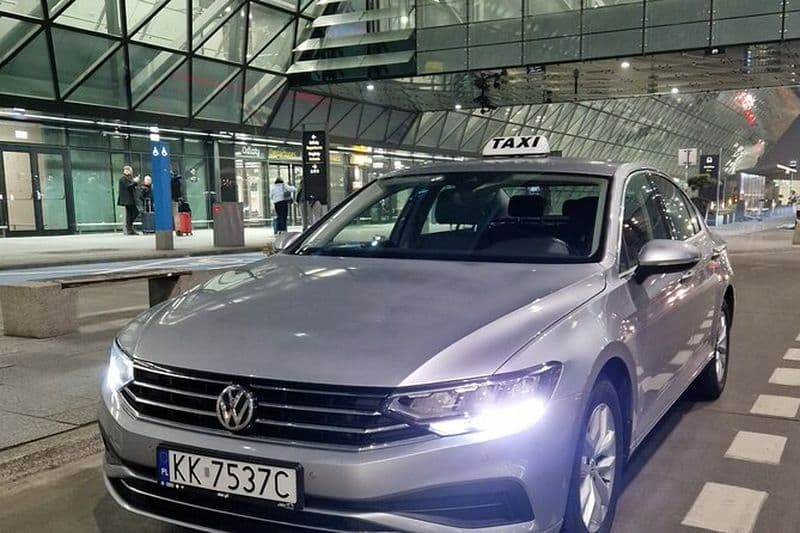Billet Taxi privé depuis ou vers l'aéroport de Cracovie