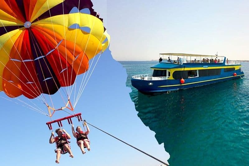 Parachutisme ascensionnel avec plongée en apnée semi-sous-marine - Hurghada