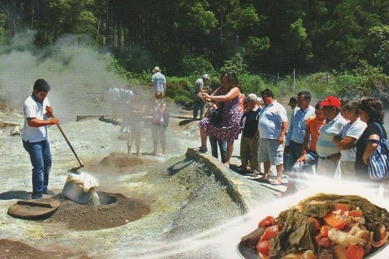 Visite guidée du volcan et du cratère Furnas avec déjeuner inclus