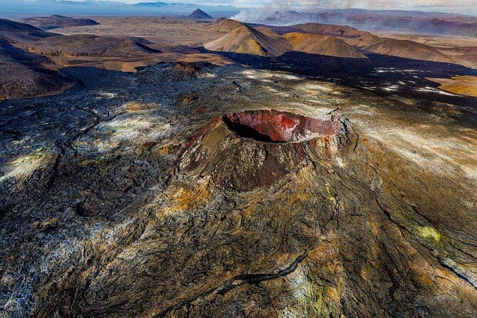 Vol privé en hélicoptère à Reykjavik : Péninsule de Reykjanes et paysages volcaniques