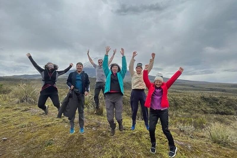 Visite privée à Cotopaxi et Quilotoa d'une journée comprenant un cours de peinture