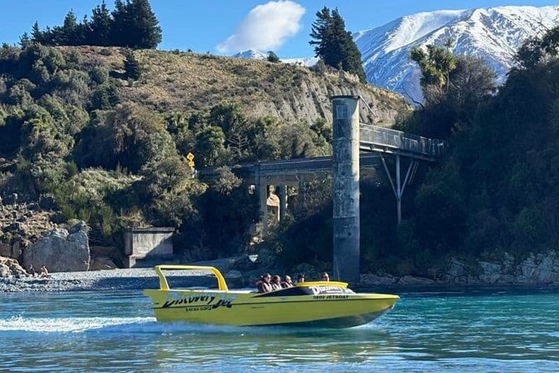 Excursion d'une journée à Christchurch : Jet Boat les gorges de Rakaia & visite de Methven