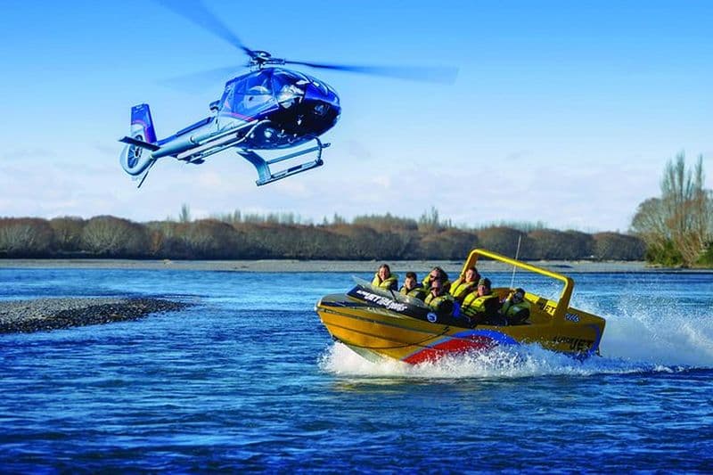 Christchurch Heli-Jet - hélicoptère et bateau à moteur