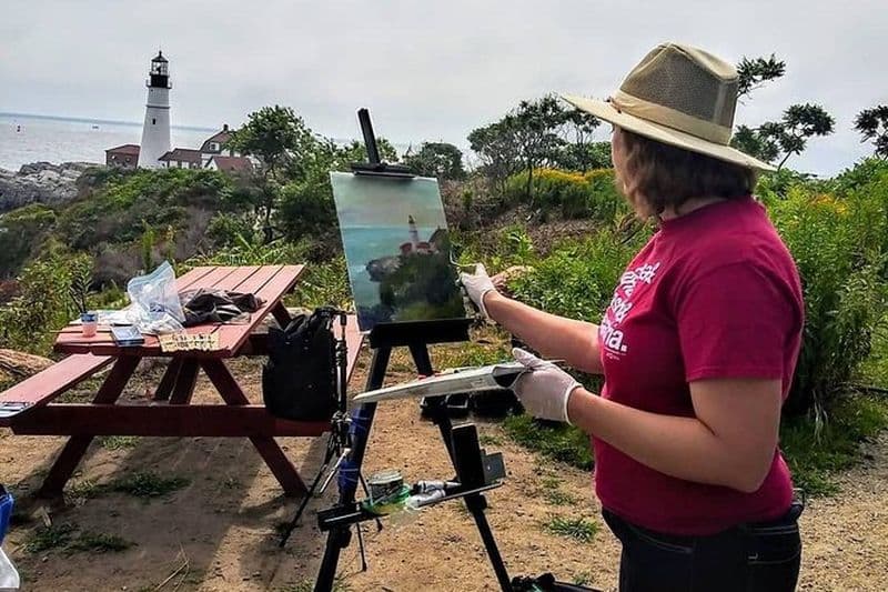 Peinture en plein air à Portland, Maine