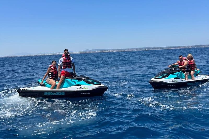 60 minutes d'aventure en jet ski sur la côte de Murcie