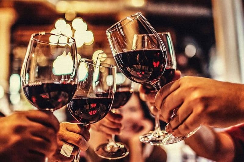 Billet Vin, pain, fromage et chocolat