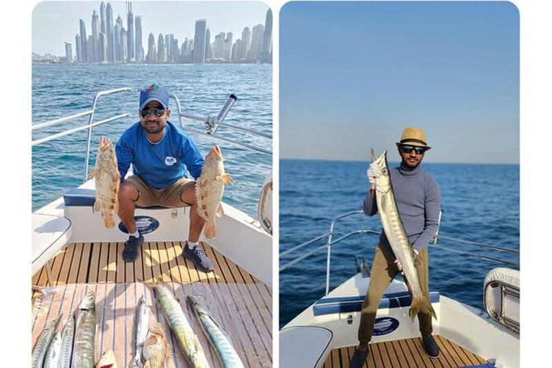 Dubaï Pêche en haute mer 4 heures + barbecue de capture