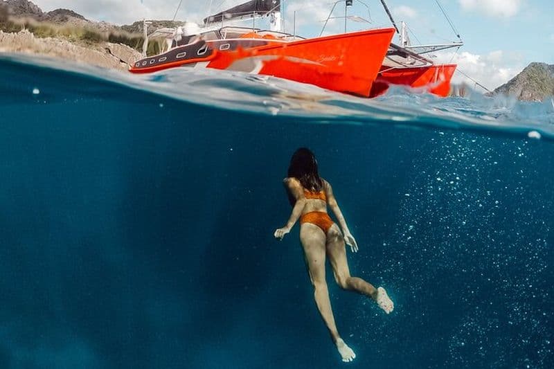 Excursion d'île en île en catamaran de luxe Seacret
