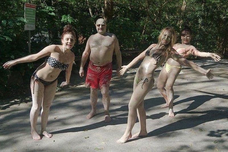 Aventure dans la source chaude de volcan, zip doublure, eau Slide Cutural