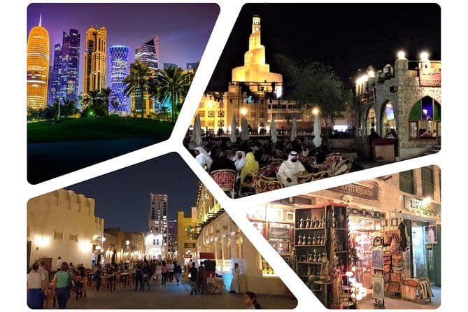 Doha : 4 - Soirée d'une heure City Tour avec Souq Waqif Market