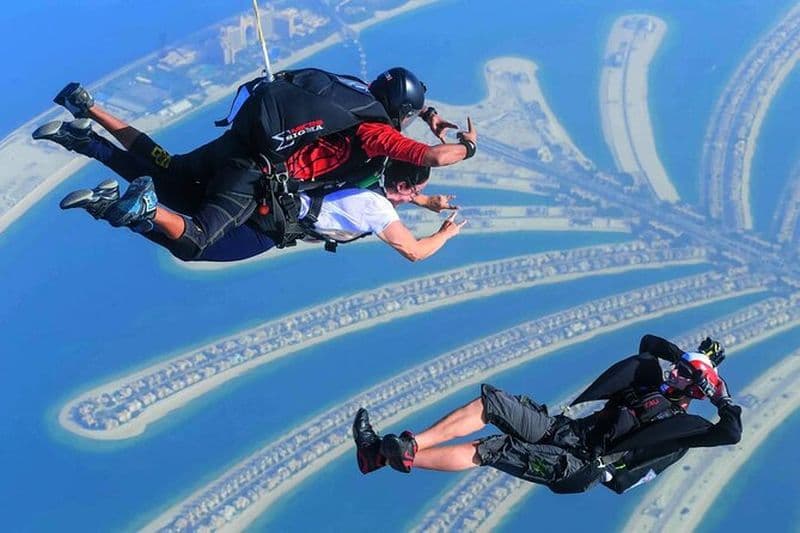 Expérience de parachutisme à Dubaï