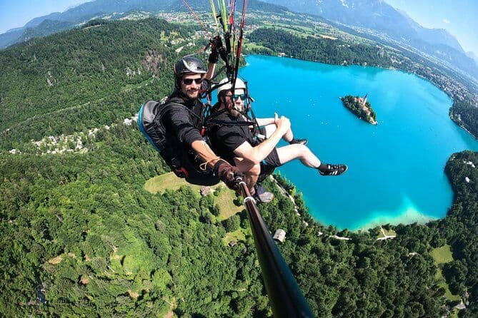 Billet Parapente en tandem sur le lac de Bled