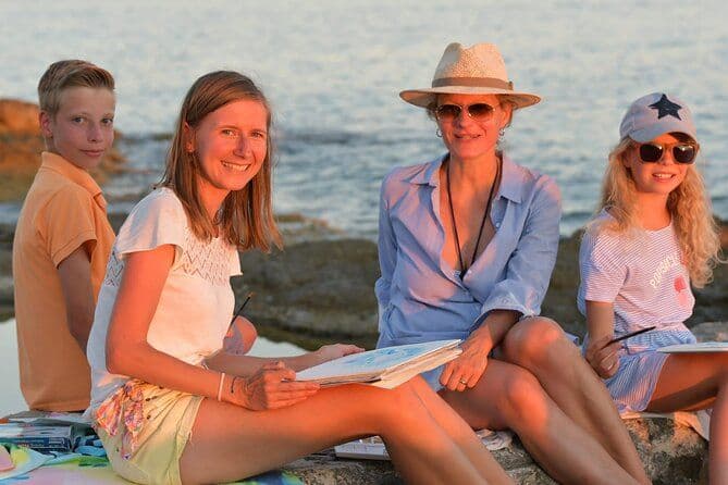 Ateliers aquarelle sur la plage