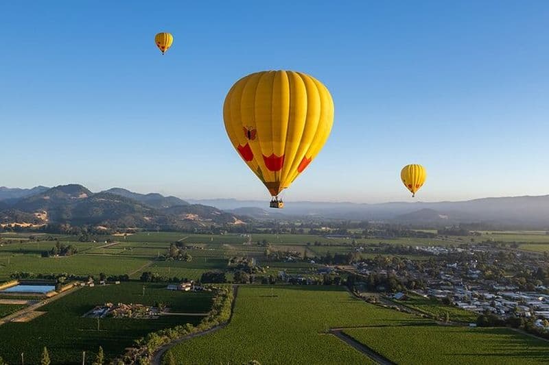 Vol en montgolfière dans la Napa Valley avec brunch au vin mousseux