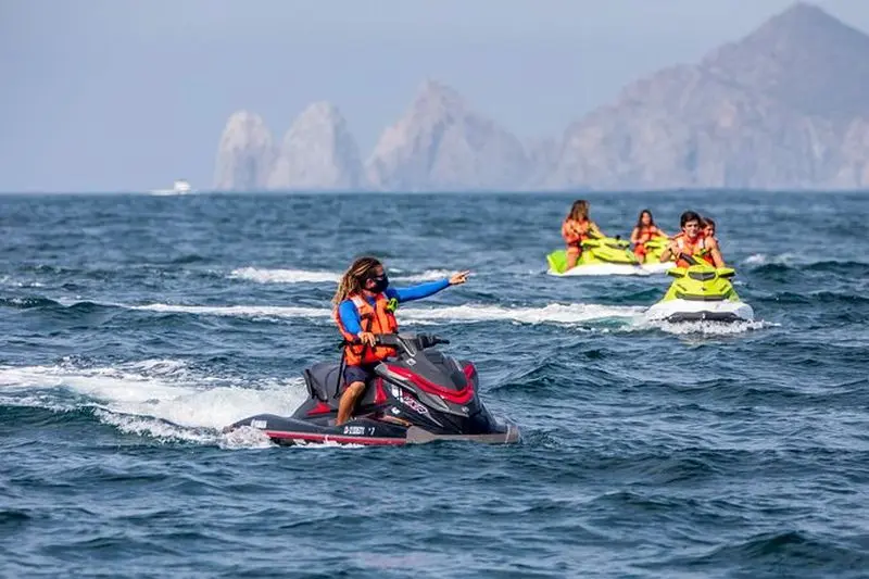 Billet Visite guidée en double jet ski et en bateau dans la mer de Cortez