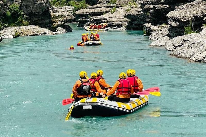 Rafting de la dernière rivière sauvage d'Europe , Vjosa