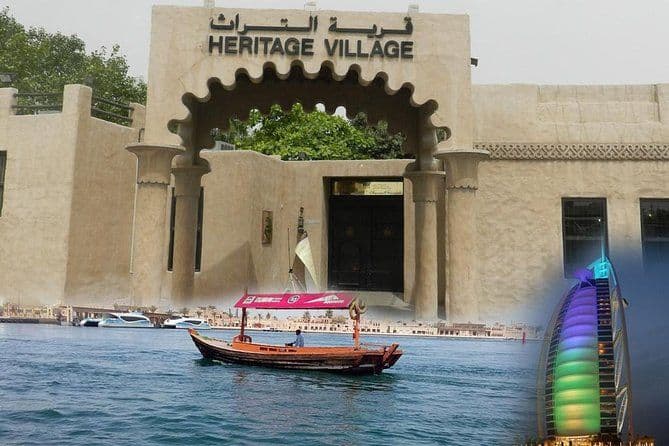 Billet Dubai City Tour : Old & New Dubai Abra Ride, Palm Island, Souks