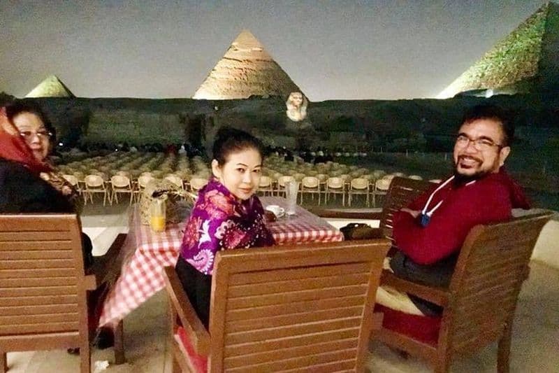 Spectacle son et lumière des pyramides de Gizeh avec prise en charge privée