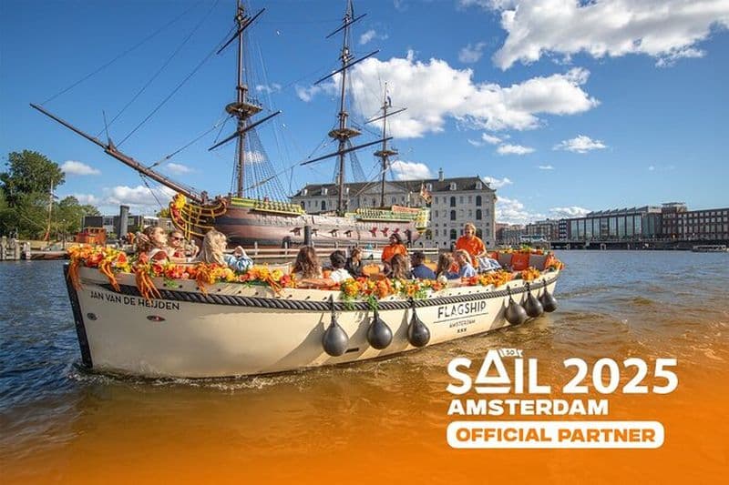 Billet Amsterdam: Expérience officielle de VOILE sur Open Boat avec boisson