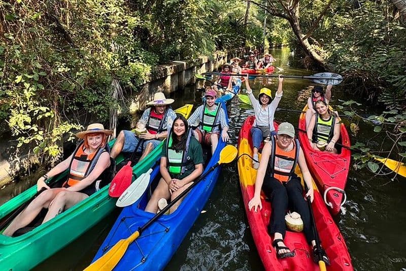 Kayak et bateau électrique Longtail à Bangkok