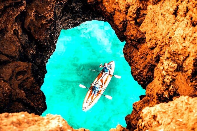 Visite de la grotte d’Albufeira Kayak – plages et falaises cachées