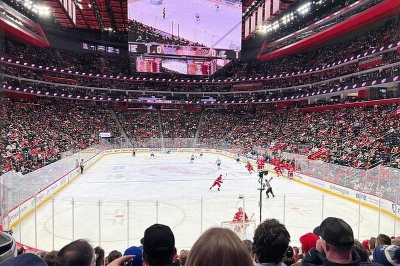 Match de hockey sur glace des Red Wings de Detroit au Little Caesars Arena