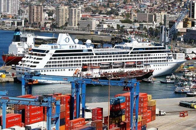 Prise en charge de la croisière + Tour Valparaiso Viña del Mar Retour à l'hôtel à Santiago