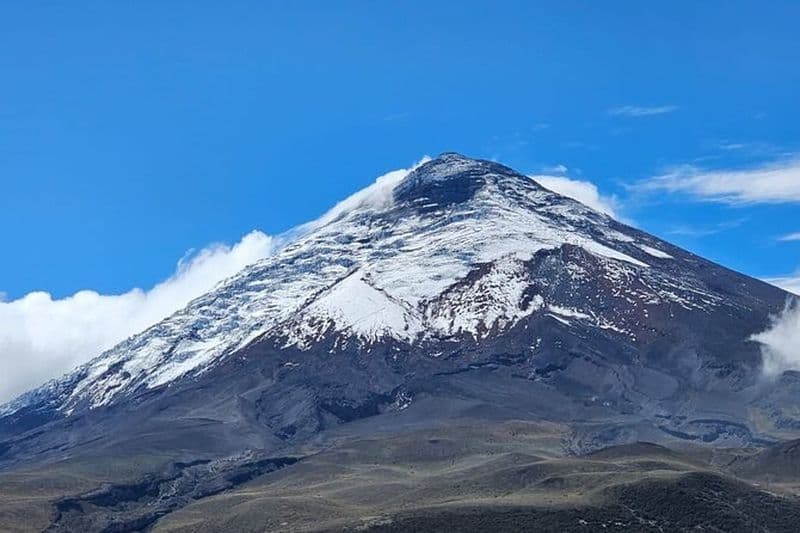 Volcan Cotopaxi et observation des oiseaux au bord du lagon