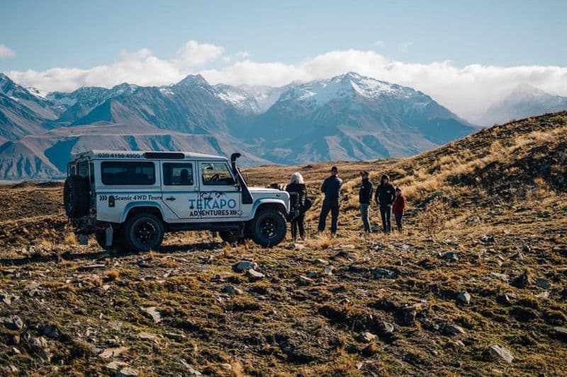 Excursion en 4x4 panoramique dans l'arrière-pays du lac Tekapo