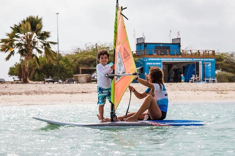 Cours privés de planche à voile à Aruba